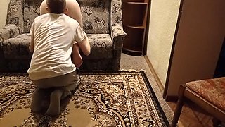 Passionate cuckold cleans his wife after intense sloppy creampie encounter