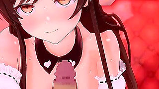 Kanojo, Okarishimasu - Chizuru Maid Ntr Sex - 3D Hentai Animations