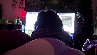 Amateur striptease and Solo masturbation