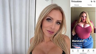 Blonde Bimbo Vs BBC interracial sex