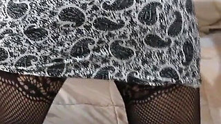 I Love Showing off in Erotic Lingerie Before Fucking with My Husband's Frie