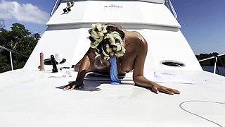 Monika Fox Fucks Herself With A Big Dildo On A Yacht