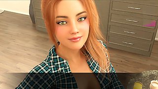 Interactive hentai adventure with college girls and a playful nanny