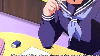 Public park anime slut drops panties for wet pussy play