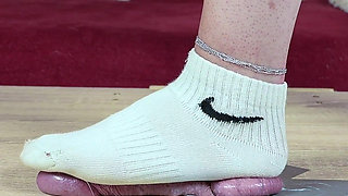 Cockbox CBT and Cock Trampling in Dirty Socks, Femdom Jozi Trample