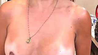 Hot brunette from squirt masturbating on webcam