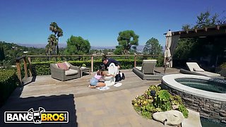 Bangbros - Emily Willis taking thick ebony dick from slender poke on moc