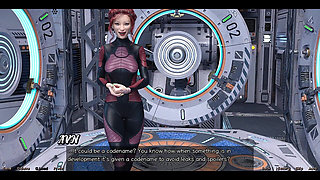 Stranded in Space - Holding Hands with Asian Scientist MILF