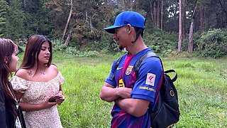 A Hiking Guide Fucks Two Curious Women