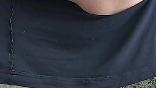 My Mother's Friend in a Dress, with Transparent Panties