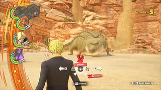 Playing the nude mod of One Piece Odyssey featuring Nami and Luffy in a sexy game play