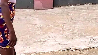 African Lesbian Lover Playing Local Game in Outdoor