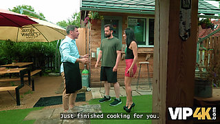 VIP4K.  Latina babe is driven horny by old guys