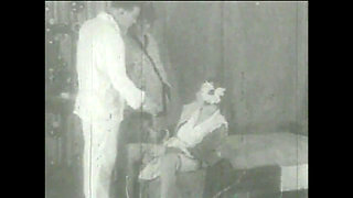 Hot Blonde MILF Sucks and Fucks a Big Vintage Cock (black and White Porn)