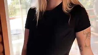 Fine-looking Angel Youngs at lingerie scene