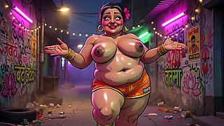Curvy Big Tits Indian Animation