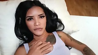 Gorgeous Trans Woman Shows Some Transdom To Her Slave