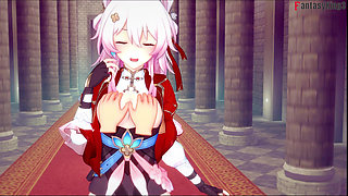 March 7th hot blowjob - Honkai Star Rail