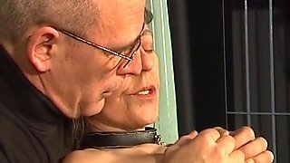 Threesome BDSM Action with Horny German Mature Bitch