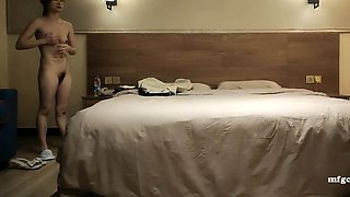 Emo teen on solo webcam masturbation