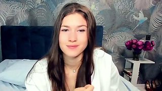 Sexy russian girl in high heels and pantyhos
