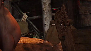 Demonic Domination: Conan Buries It in Yemania’s Big Ass - Tongue on Her Huge Tits, Then Rails Her Dripping Pussy