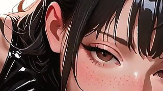 Cute Girl Sloppy Blowjob Anime Hentai