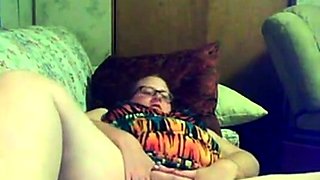 Redhead BBW Masturbates for Webcam