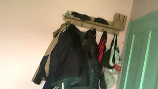 Big natural tits under gothic shirt