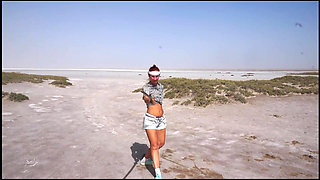 Katana on the Elton salt lake