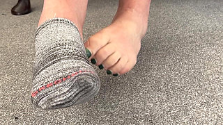 Hot Sweaty Toes, You Need to Lick Them for Me