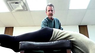 Beautiful blonde milf dominated spanked and toyed