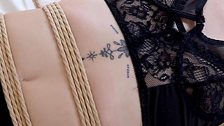 Bed Bondage Challenge of Nyctalope - 4K