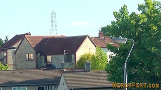 Nerds threeway with sexy fit brit