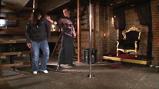 Busty MILF Devote Slut Gets Punished with Hot Wax & Dildo in German BDSM Club - Deep Throat Blowjob Close-Up