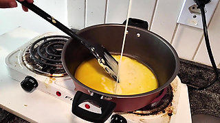 Dwarf Being Fucked by the Easter Bunny Got All Covered in Chocolate