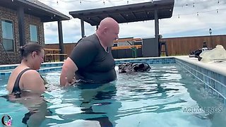 Big Tits Latina Teacher Fucks Student Underwater in Pool Sex
