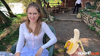 Pickup Club: Tall Teen Takes Hardcore Pounding in Public