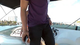 Redhead BBW Kayla Sage fucked outdoors on yatch trip - Boat Poke - Big ass