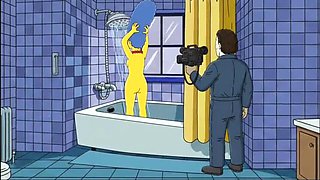 Halloween MILF Cartoon Blowjob - Marge Simpson Cheating Parody