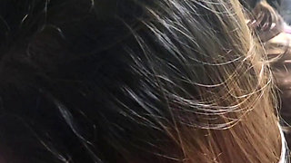 Super sexy cock sucking queen goddess fingers his ass rides his cock sucks his cock with her cum all over it to make him cum