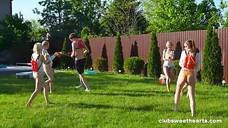 Squirting pistols in the Summer Time Makes us Horny