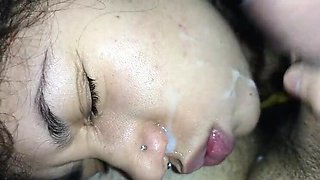 Creampie Facial Blowjob - Cum in Mouth POV with 18 Year Old Brazilian Girl