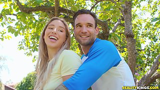 Alex Legend's Outdoor Passion Sparks Brunette Intense Heat