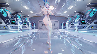 Mmd] Shore Keeper (g)i-dle - Queencard Erotic Transparent Swimsuit Bunny Girl