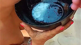 Massive Bukkake at Le Cap D'agde, Used by Strangers and Cuckold Ending with My Husband