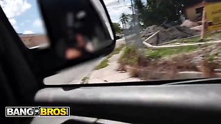 Bangbros - stunning juniper ren’s Tight Pussy grabs hard as she gets pounded and glazed on the bang bus