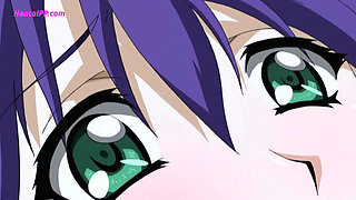 Naoki Watched On as Maho Rode Kamijou's Cock To Orgasm ( Hentai )