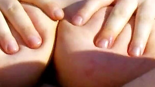 Stepfather filmed having wild anal group sex on the beach