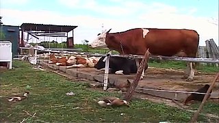 Egon Kowalski - Vintage Blonde Milf Ravished In Barn And Outdoors